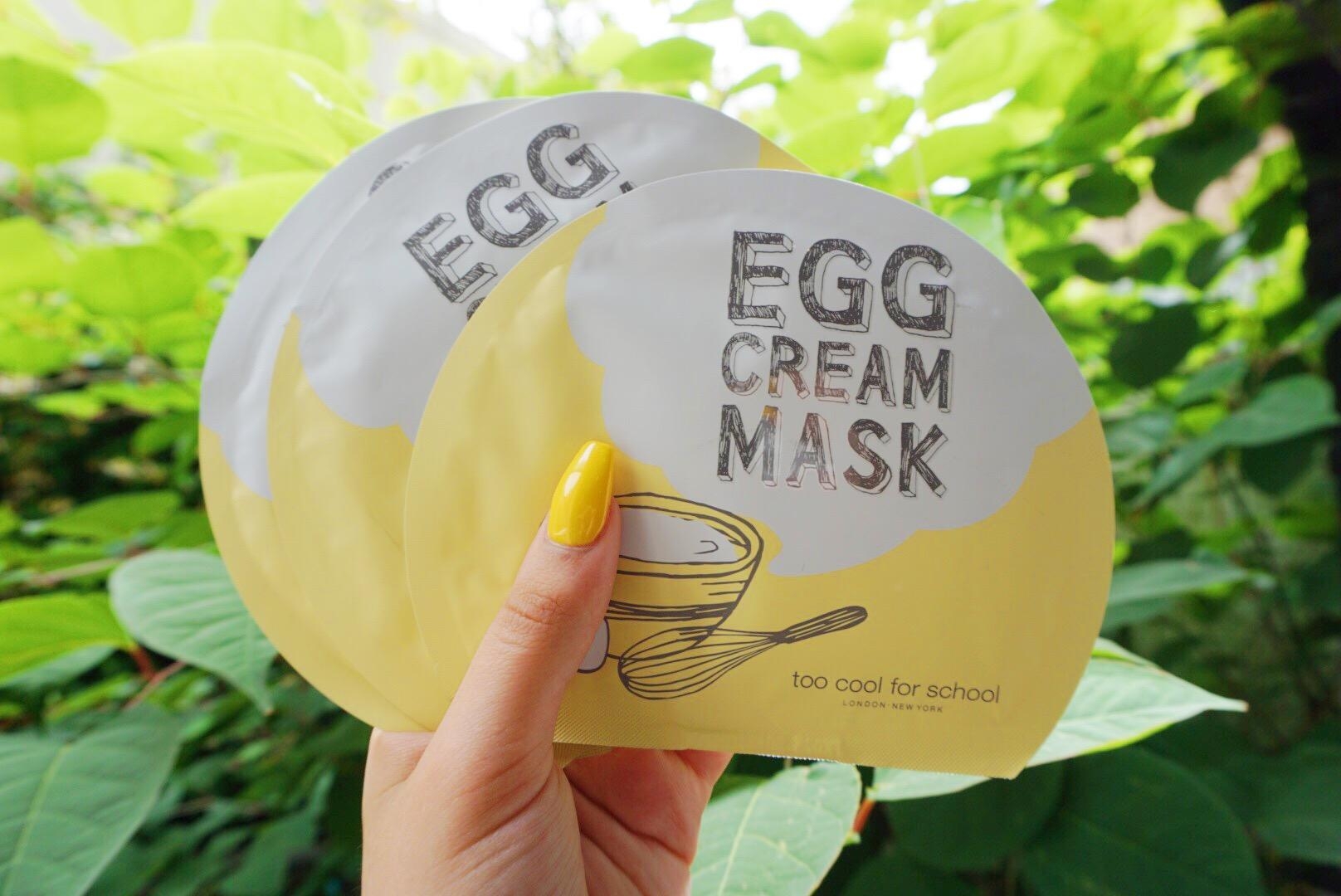 Яичная маска отзывы. Too cool for School маска яичная. Too cool for School маски тканевые. Маска для лица Egg Cream Mask. Яичная маска корейская.